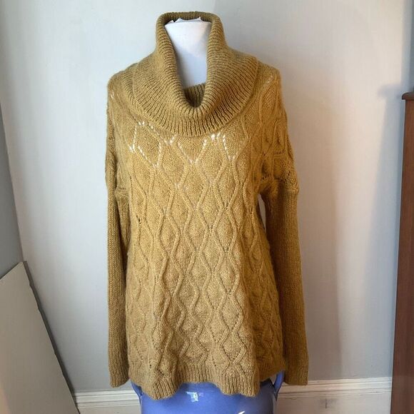 Elsamanda open Knit Oversized Cowl Neck Pullover, S. Mohair Blend - Picture 5 of 15